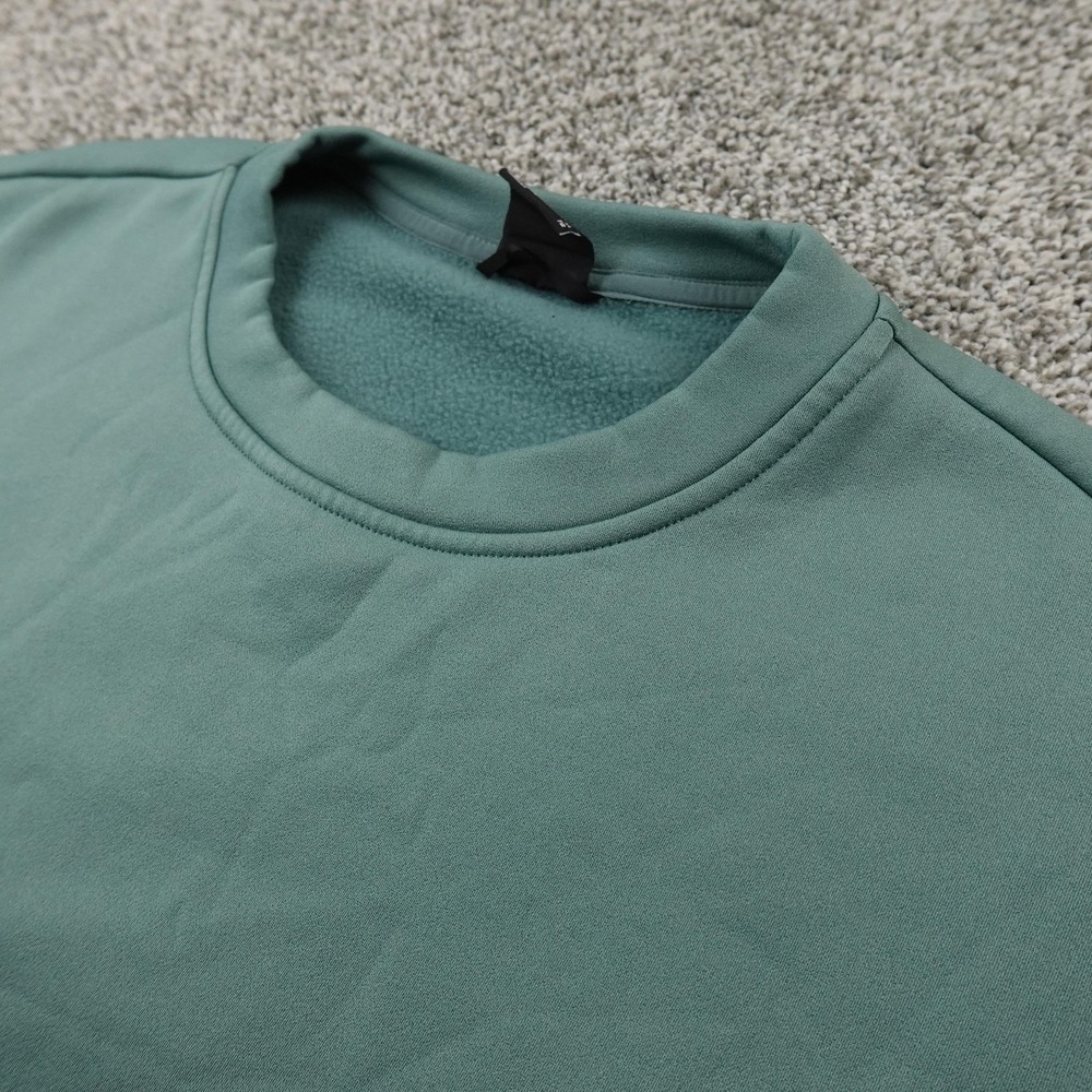 North Face Sweatshirt Womens XL Blue Green Fleece Pullover Crewneck Outdoor Hike